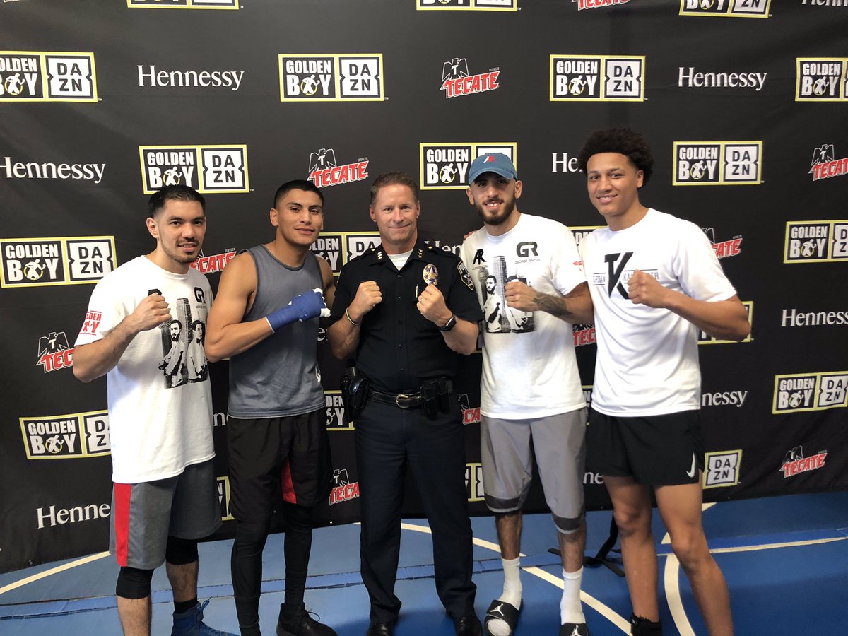 IrvingPD's tweet photo. Come show your support! 5 boxers are fighting who trained at the PAL gym! Vergil Ortiz is the main event, Tristian Kalkeruth is making his pro debut. Hector Valdez & The Rincon brothers Alex and George are also fighting. #Boxing #IrvingPAL #IrvingPD #OrtizOrozco #GoldenBoy https://t.co/q7ZSmR5bui
