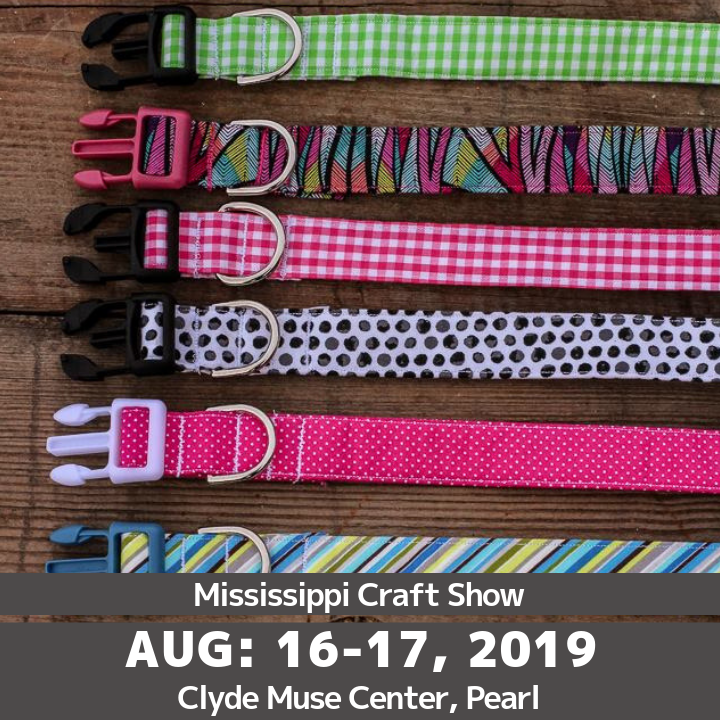 The 8th annual Mississippi Craft Show will be held on FRIDAY 16th and SATURDAY 17th of August. At the Clyde Muse Center, Pearl.
--- More information, plus map and detailed directions here: mscraftshow.com/getting-there/

#handmade 
#craftshow
#mississippi
#mscraft
#mscraftshow