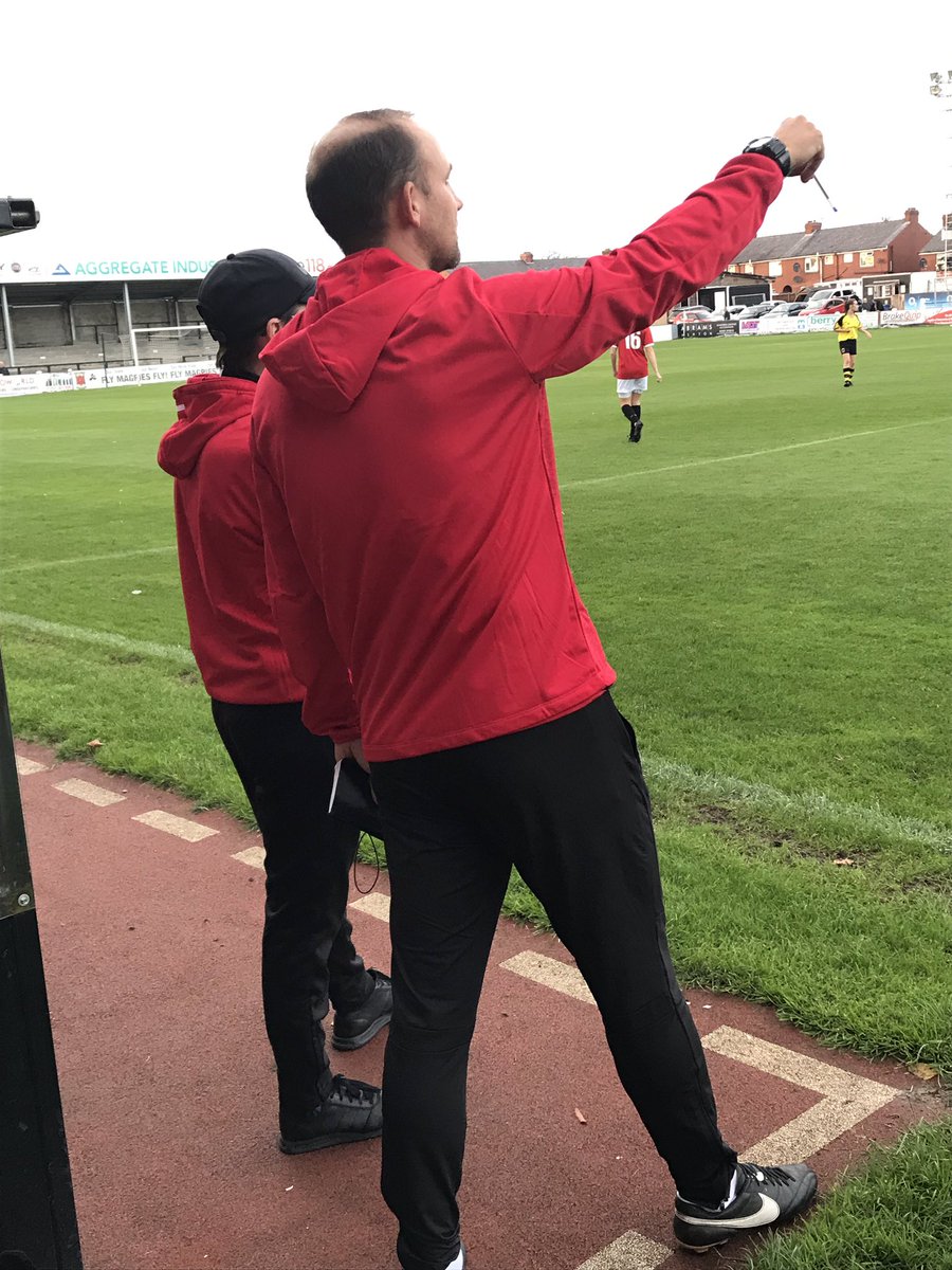 Chorley Women FC (@chorleywomenfc) on Twitter photo The Gaffer pointing out the tiny players on the pitch in tonight’s friendly win over <a href="/FCUnitedWomen/">FC United of Manchester Women</a> #2-1win The Gaffer pointing out the tiny players on the pitch in tonight’s friendly win over <a href="/FCUnitedWomen/">FC United of Manchester Women</a> #2-1win