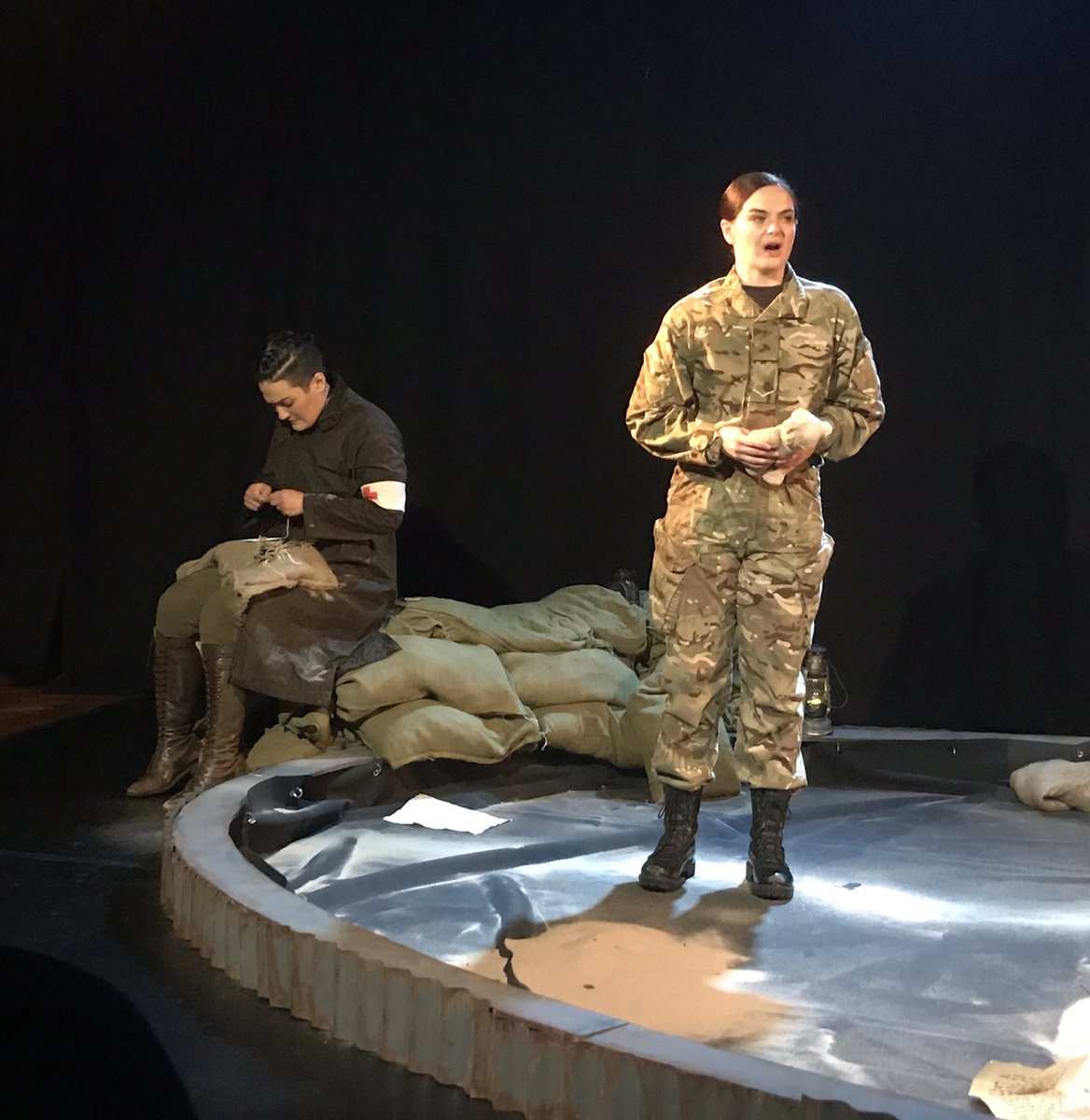 neilsexton659's tweet photo. First night of 3 in #Edinburgh. So why wouldn’t Mrs S and I try #Army@The Fringe? Modern opera #DeadEqual. Brilliant - 3 really talented singers portraying women in war. And stumbled on a lovely little French restaurant en route back to @edinburghcastle mess. Great evening! https://t.co/A8R8cLWN1u