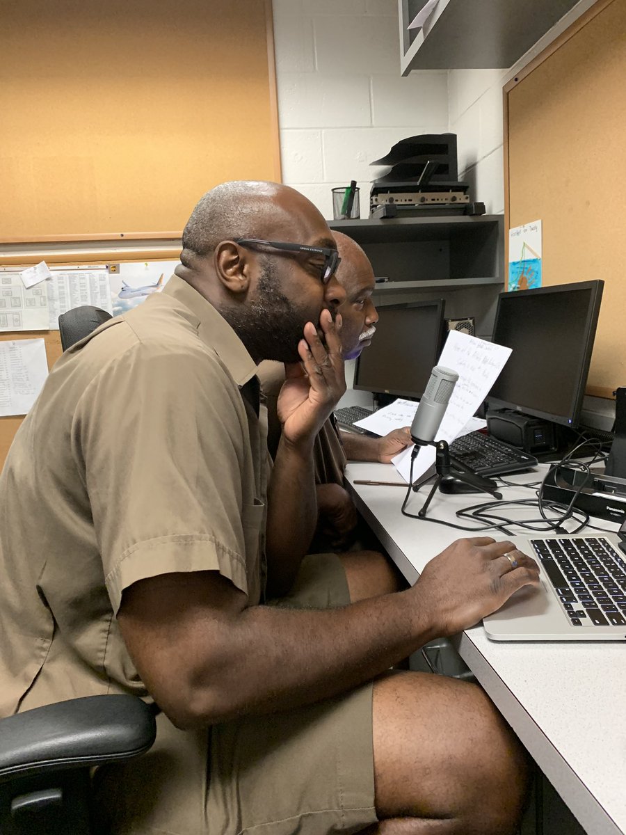 Putting the finishing touches on the Eliminate the Risk Video in the Capitol Center.