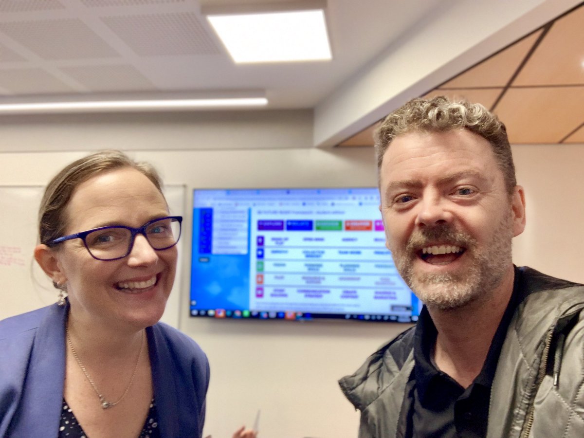 jnxyz's tweet image. Had a spectacular time in this awesome teacher’s class. @ackygirl no wonder kids show up early. + awesome to see them engaging w’ the Be Future Ready Framework to understand their unique skills! 🙌🏼😃

#befutureready #community #futurewe @Head_StPeters #aussieEd #futureoflearning