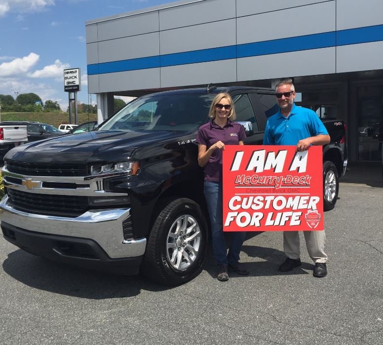 Congratulations to Jessica Conner and John Upton on their New 2019 Silverado 1500! We appreciate your business and Welcome to the McCurry-Deck Family! #mccurrydeck #2019Silverado #Chevy #Silverado #NewTruck