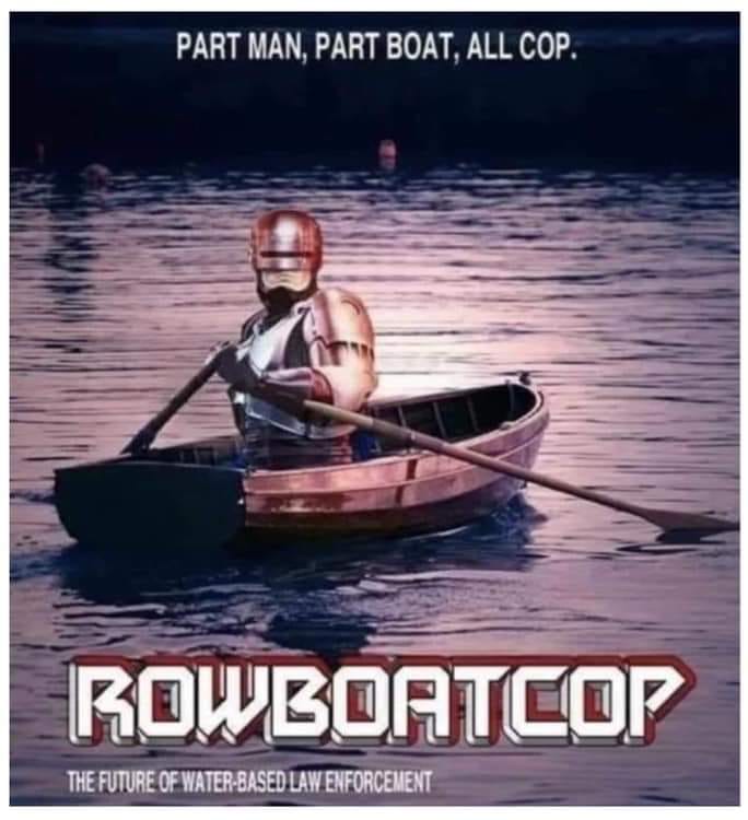TrillinDaGame's tweet photo. rowboatcop #robocop #canoeing #kayaking #americansailingassociation #rowboatcop https://t.co/SDwdJBSDne