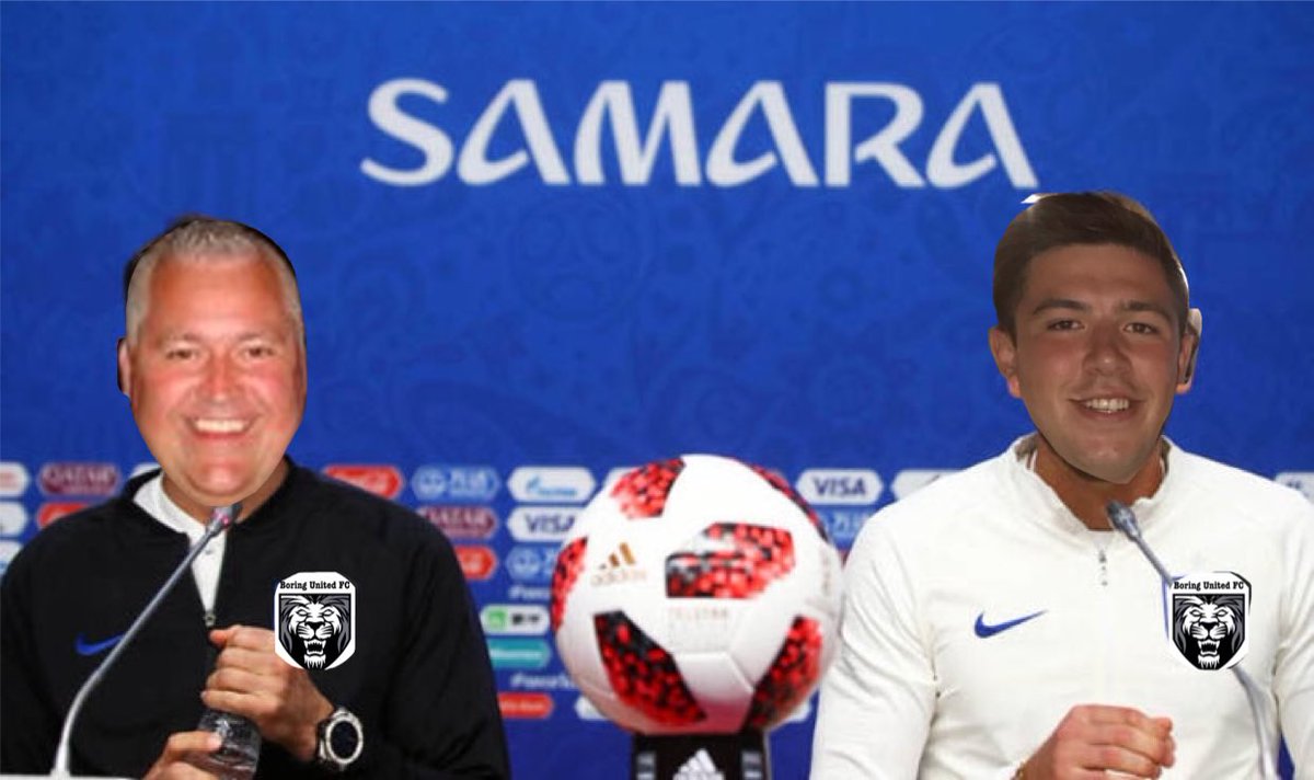 BoringUFC's tweet image. Reporter: Rob, is it true that one of your star players has been released from Boring United today?

Rob Scott: I dunno, ask Spin Team - they know a thing or two about released players.

Shots fired 💥

#BUFC