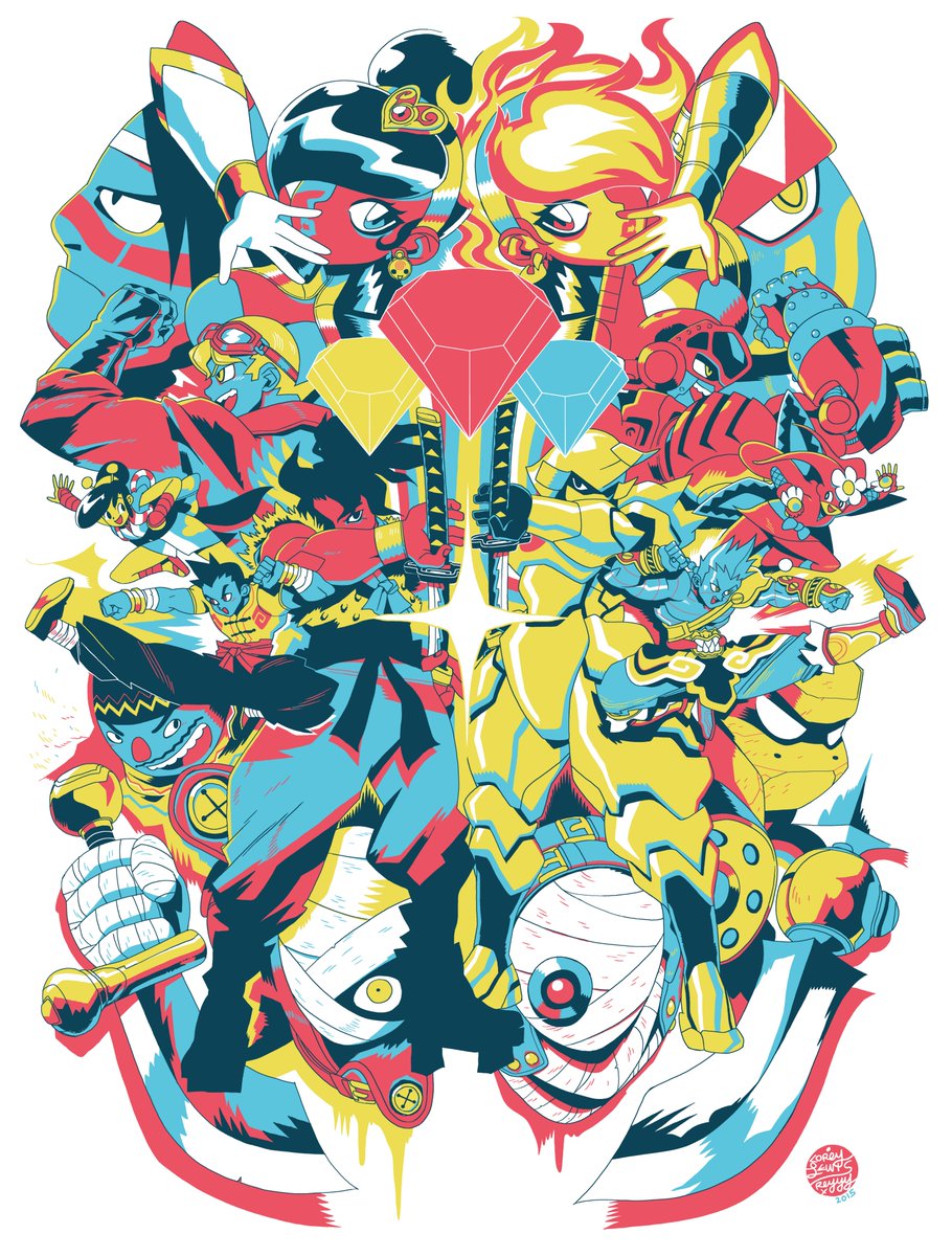 #POWERSTONE 👊💥💎 Print now available on Coastalvania.com !! #Dreamcast🍥coastalvania.storenvy.com/collections/15…