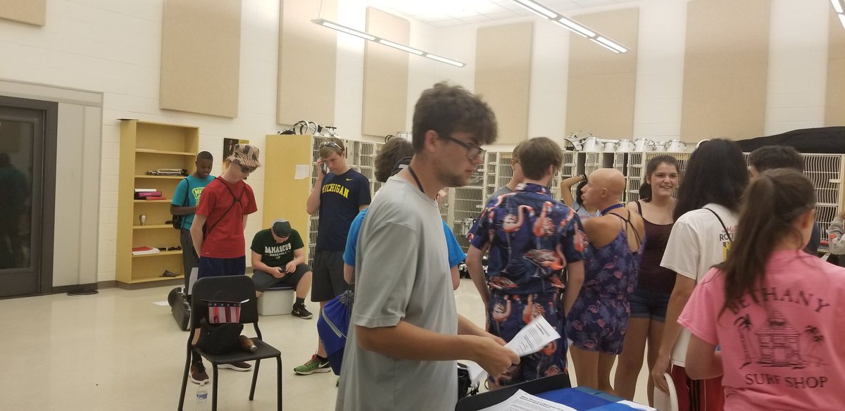 Great first day at Marching Band camp!