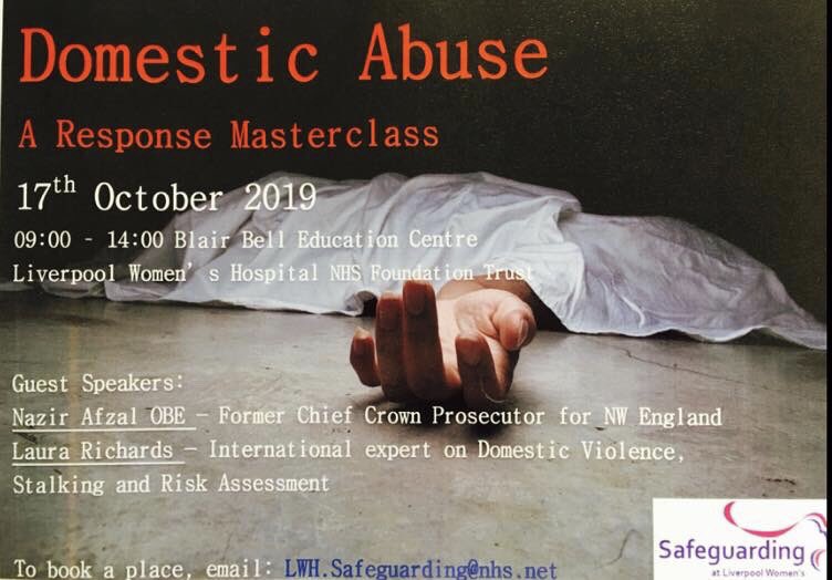AMcDonough (@mcdsafeguarding) on Twitter photo Domestic Abuse Training event hosted/organised by LiverpoolWomens Safeguarding Team.
The cost of the event is £50 to external partners and is free to Liverpool Women’s staff; but does require manager approval unless attending in own time.
To book email: lwh.safeguarding@nhs.net Domestic Abuse Training event hosted/organised by LiverpoolWomens Safeguarding Team.
The cost of the event is £50 to external partners and is free to Liverpool Women’s staff; but does require manager approval unless attending in own time.
To book email: lwh.safeguarding@nhs.net