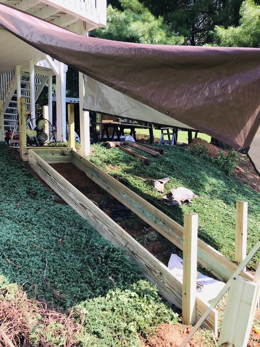 abethehandyman's tweet photo. From scary hazardous to sturdy safe and beautiful deck stairs, landing with handrails. #handyman #ashevillehandyman #homeimprovement #deckproject #biltmorelake #biltmorevillage #biltmoreforest #lakejunaluska https://t.co/DLrNj8JLhH