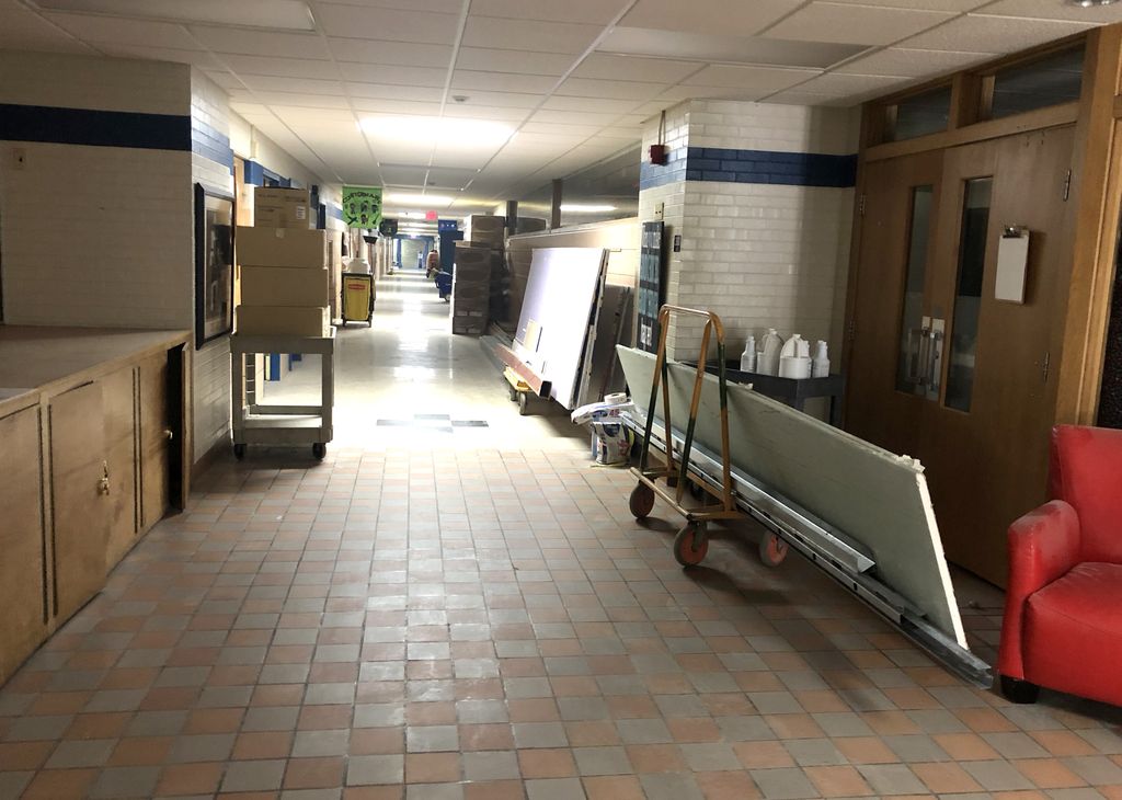 GBCSBobcats's tweet photo. Myers Elementary construction is also coming along, but with a little more left to do :) We are very excited to see the results! #GBTechBond #GBTech #WeAreGB https://t.co/LKyKr2eXJv