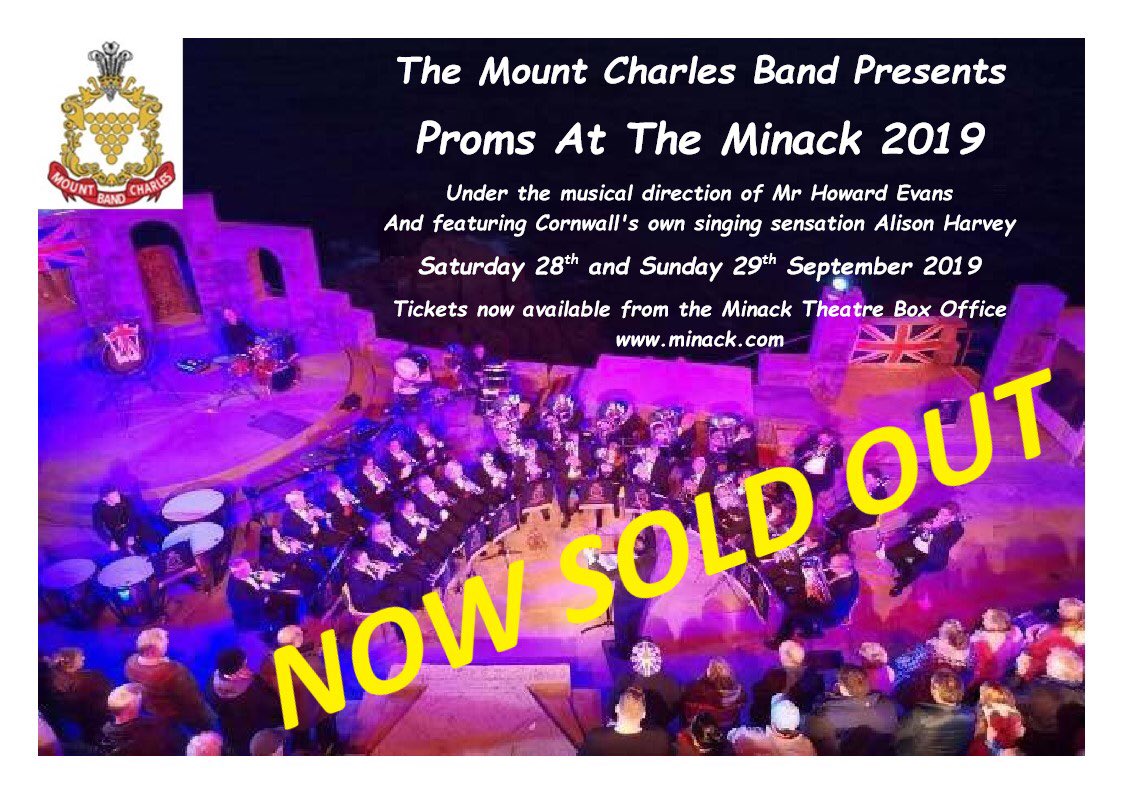 M_C_Band's tweet photo. We are delighted to say that our weekend @minacktheatre is now sold out. Thank you to all those of you who have bought tickets. See you at the end of September for our 15th anniversary of Proms at The Minack! https://t.co/APxQiX8d35