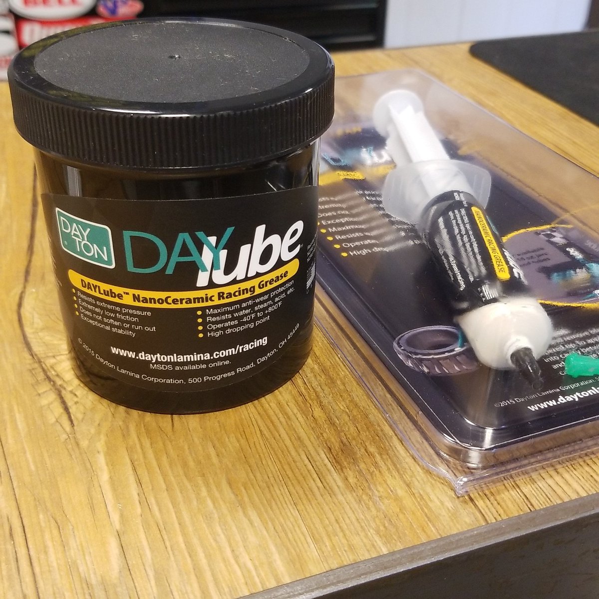 JoesSpeed's tweet photo. A survey of JOES employees confirms this lubricant also works wonders at night. Get more from your bearings with DayLube! In stock and ready for pickup or shipping. #alsonightlube #grease #racing #Speedshop https://t.co/ANPQvIEbzt