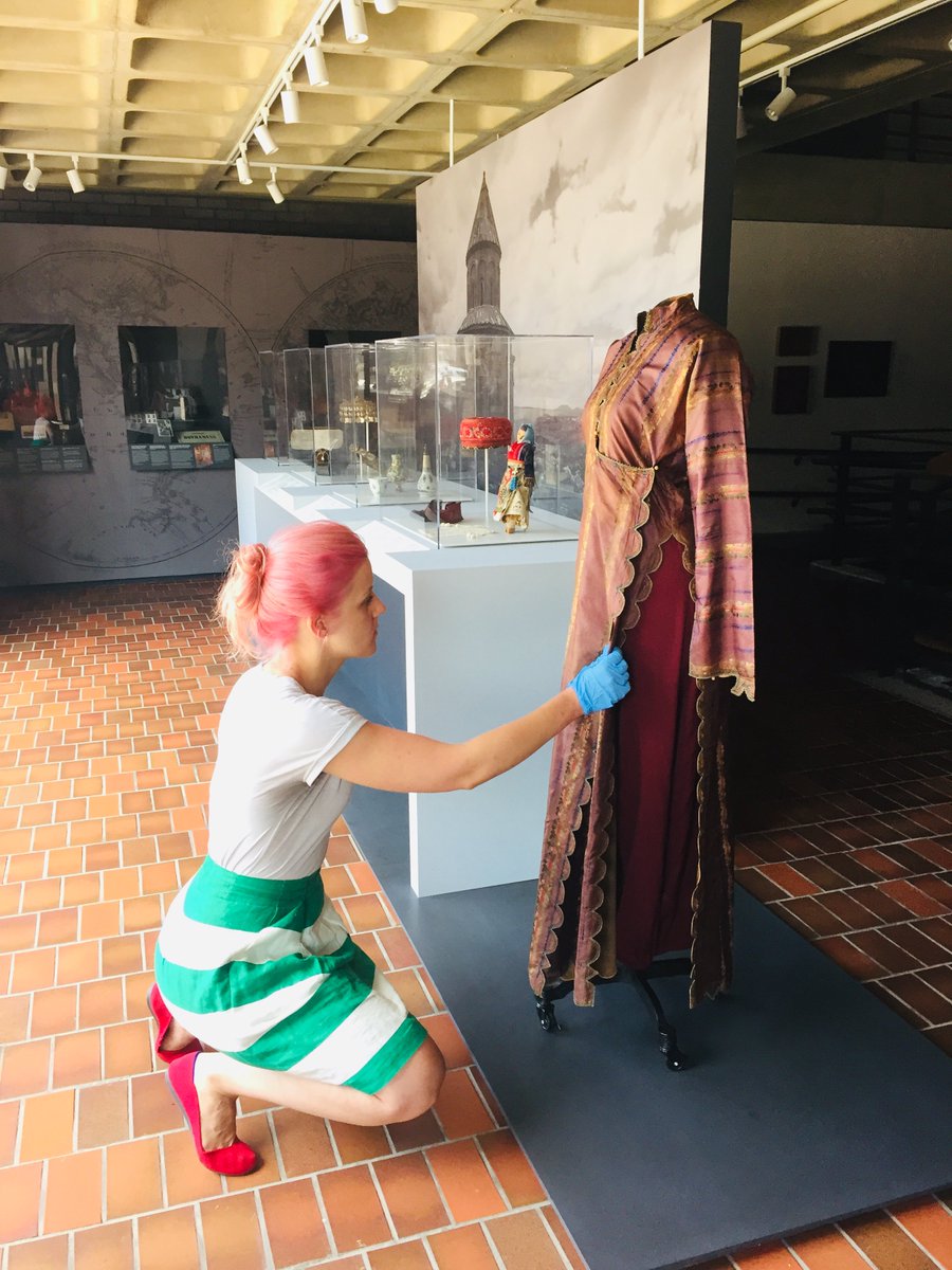 As part of our mission to preserve and share our objects, we regularly rotates pieces. Recently we replaced the beautiful 19th century green silk robe on display with an equally impressive robe with a long family history. To plan your trip, please visit: armenianmuseum.org/current-exhibi…