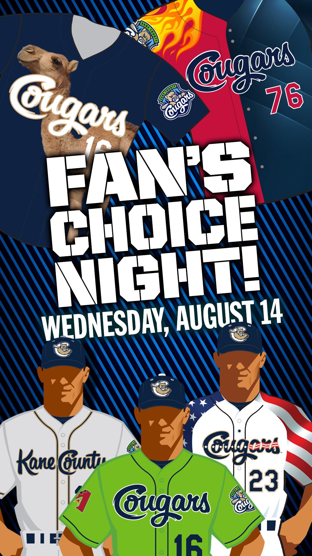 kane county cougars jersey