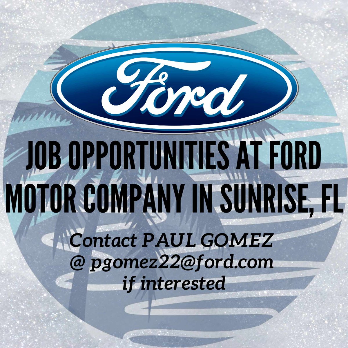 SHPESOFL's tweet photo. Ford Motor Company is Hiring! - https://t.co/gCX187AG9Q
#JobOpportunities #Sunrise #Engineers #SiHayTrabajo #SendAnEmail #Network #ShowYourInterest #STEMLeaders #SouthFlorida https://t.co/QRE1n1rrlt