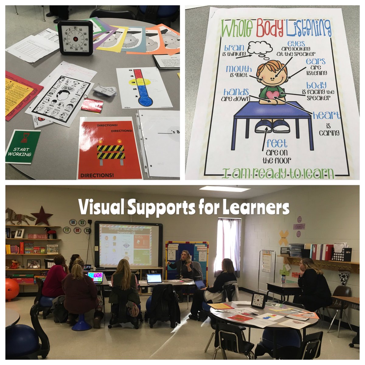 DECTeacher's tweet photo. Teachers are ready with visual supports! https://t.co/Abzll4ejX0