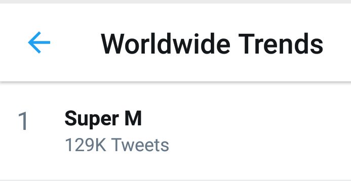 NCTDREAMCENTER's tweet photo. 190808 'Super M' is trending #1 Worldwide!

https://t.co/BWnU6rkImD
@NCTsmtown @WayV_official https://t.co/NOqxOC0IXA