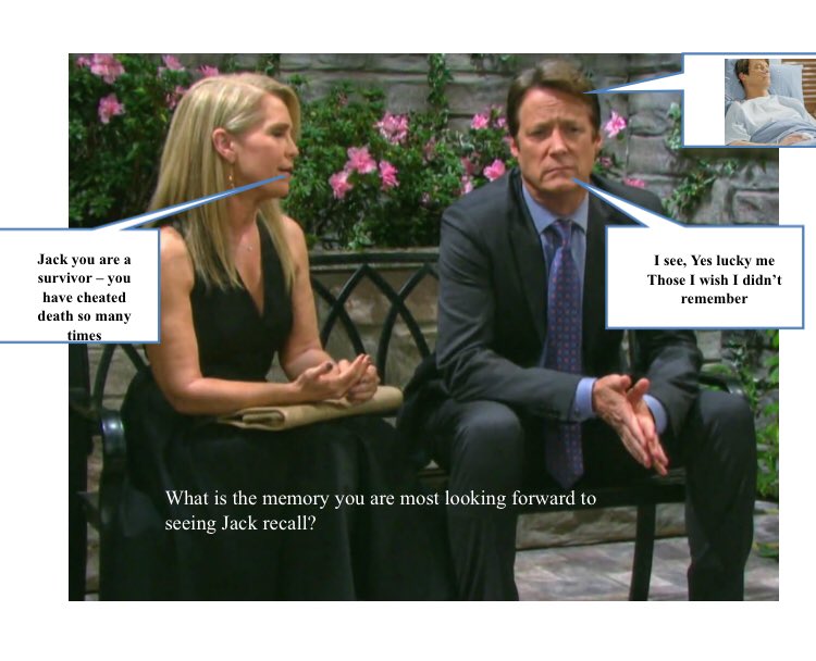 TeamJckDeveraux's tweet image. What is the memory you are most looking forward to seeing Jack recall? #DAYS #jackdeveraux #memorymonth @matthew_ashford