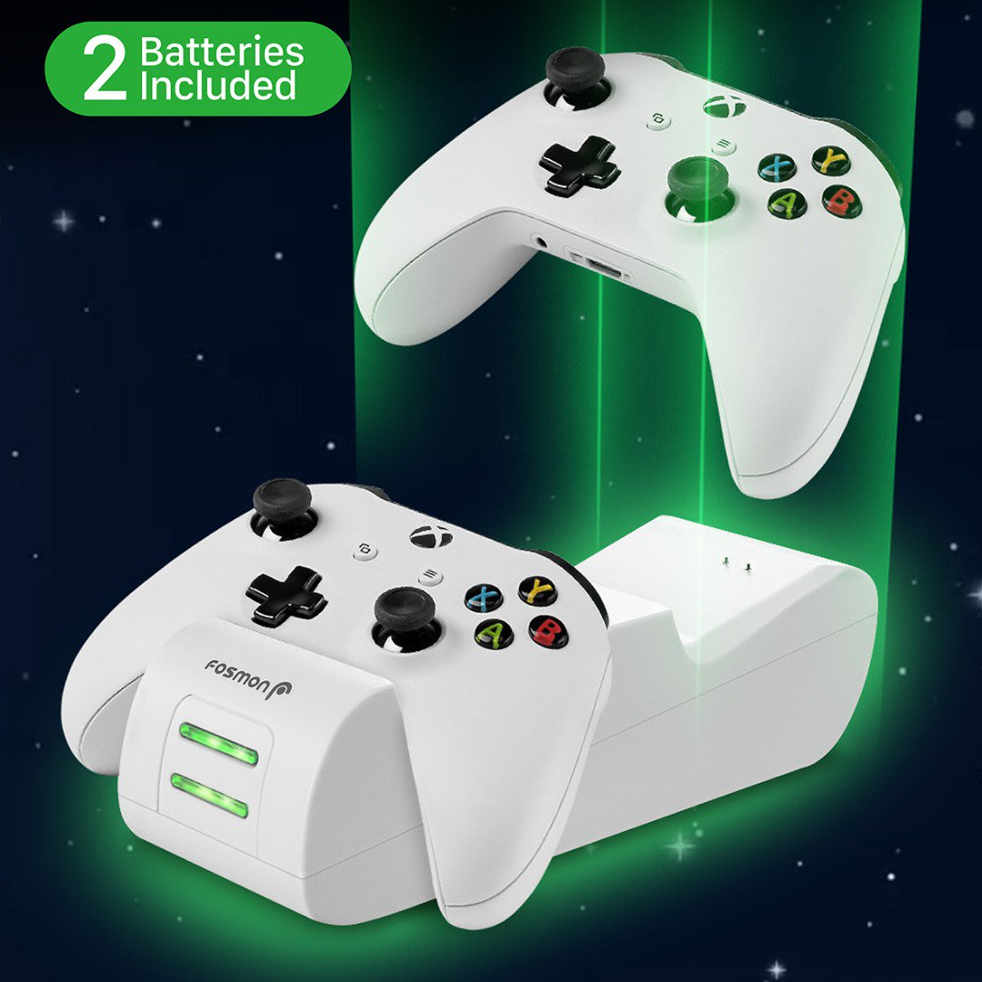FosmonTech's tweet photo. A deal that you shouldn't miss is coming in hot!
Only on Aug 8 2019, get yourself a dual xbox controller charger for 30% off usual price.
Don't miss the deal, get yours here:
white - https://t.co/UjlUp7WSSN
black - https://t.co/TDZIacBdWV
#xbox #dotd #deal #fosmontech #sale https://t.co/yMwHcINqwf
