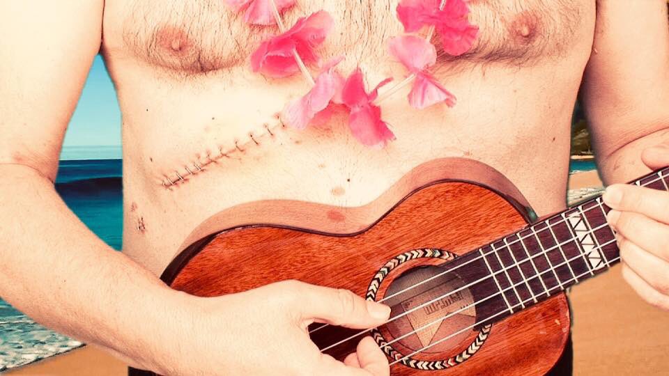 UkeBobby's tweet photo. Hey all, sorry not posted for a while. Check out my new ‘Shark Bite!’  Ha ha, not really - bein in hospital having some stomach surgery...

Anyway, glad 2b back, Bobby x  🌸 ( o)==::  🌺 https://t.co/LMSQnN1OSQ