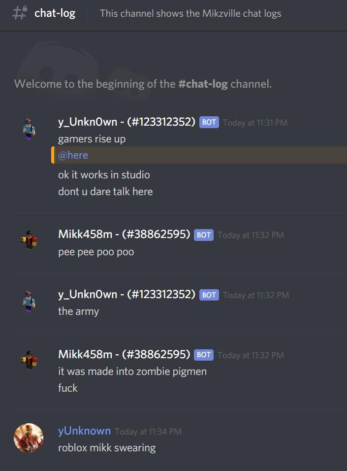 Roblox Log Chat Giveaway Live Free Robux Codes No Human - add a discord logging system in roblox roblox forum