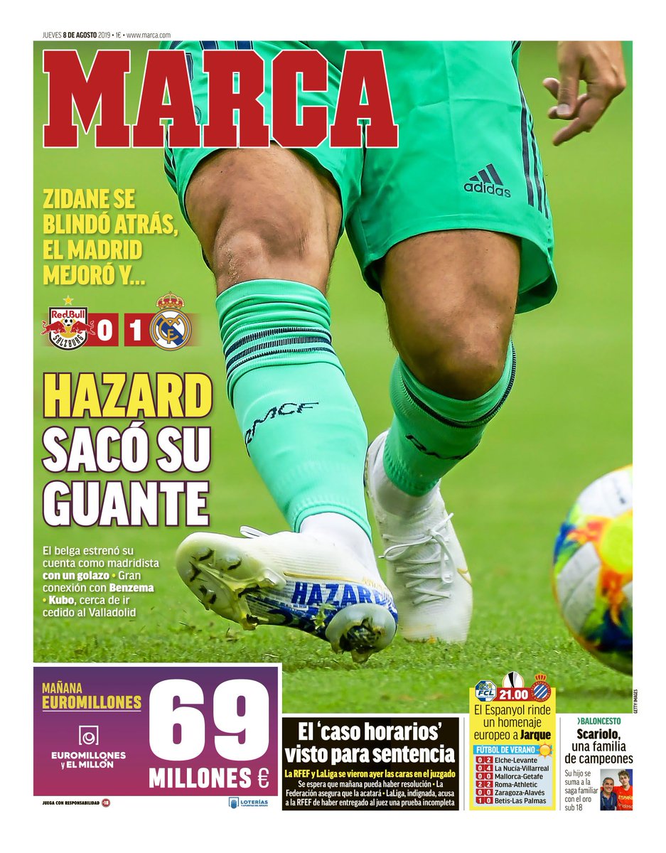 #LaPortada 'Hazard sacó su guante' 🗞️
