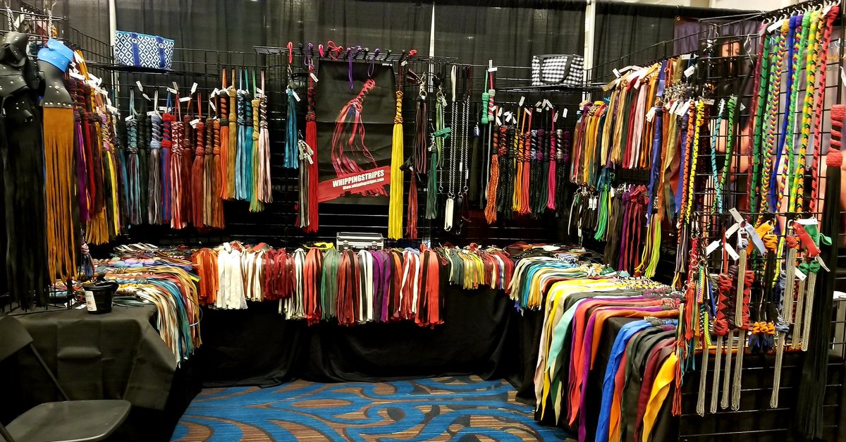 whippingstripes's tweet photo. All Set Up And Ready for Fetishcon. Come by a d say Hello were booth 106 Grandball room https://t.co/c3J8RqvNfs