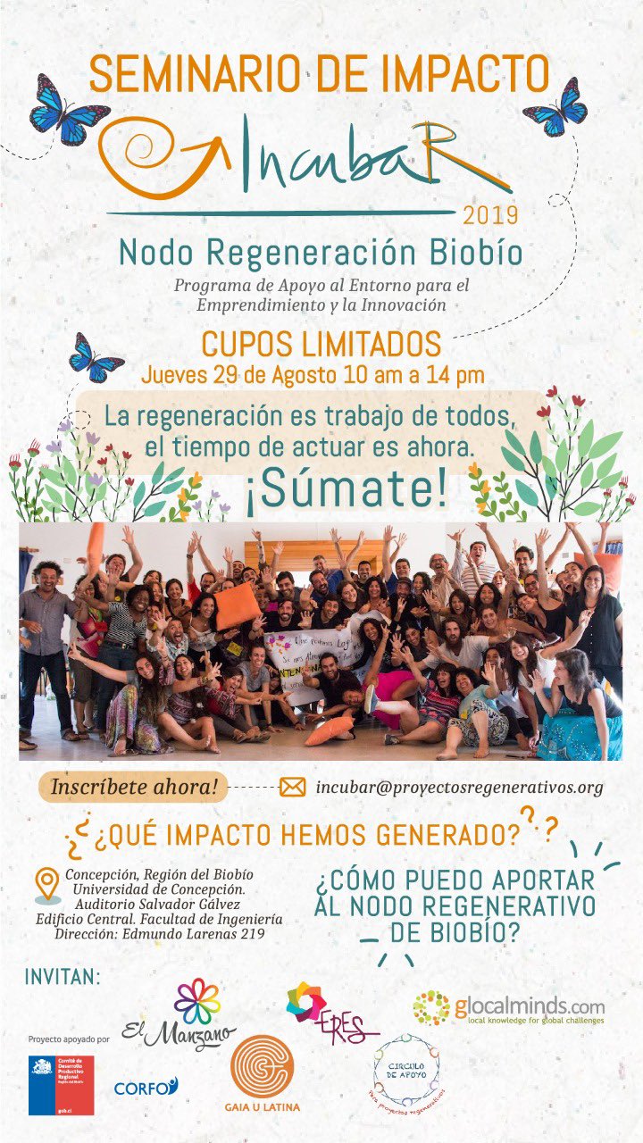 Pagina V Seminario De Impacto Jueves 29 De Agosto En La Udeconcepcion Los Cupos Son Limitados Inscribete Ya En El Correo Incubar Proyectosregenerativos Org Casaelmanzano Regenerativacl Agendabiobio Mmabiobio Agendaconce Cop25cl