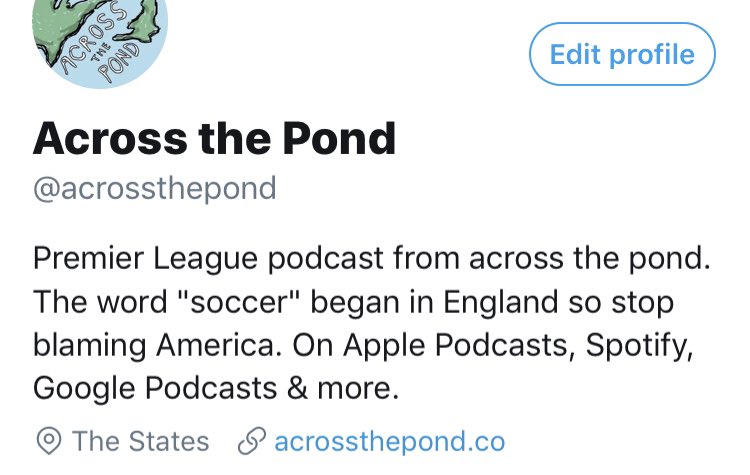 acrossthepond's tweet photo. Some Personal News™️:

Our new @ is @acrossthepond.

Please send your bad takes, Swagometer updates, and photos of Kyle Walker morphing into defensive Andros Townsend there. https://t.co/WMHQRwHea5