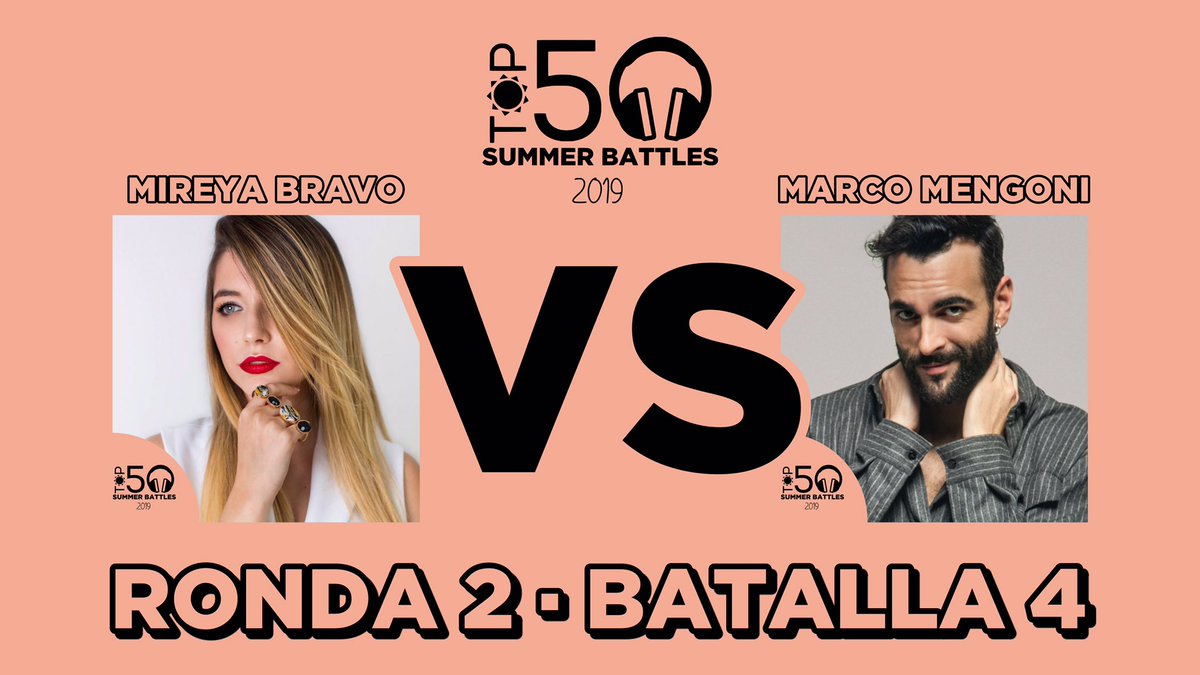 Top50Oficial's tweet photo. #TOP50SB2019
RONDA 2 • BATALLA 4

@MireyaBravo_ VS @mengonimarco 

Puedes votar hasta el 20 de agosto en https://t.co/4lxgy1S7Aa https://t.co/xQiEyA6J5F