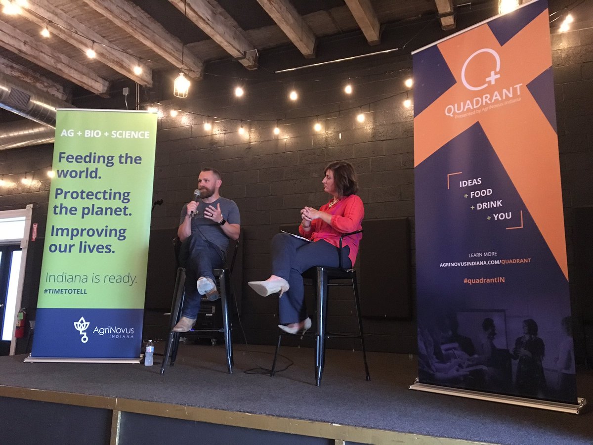 Kristian Anderson, indy tech guru, sharing insights at Quadrant hosted by Agrinovus! Great shared perspectives on all things tech.