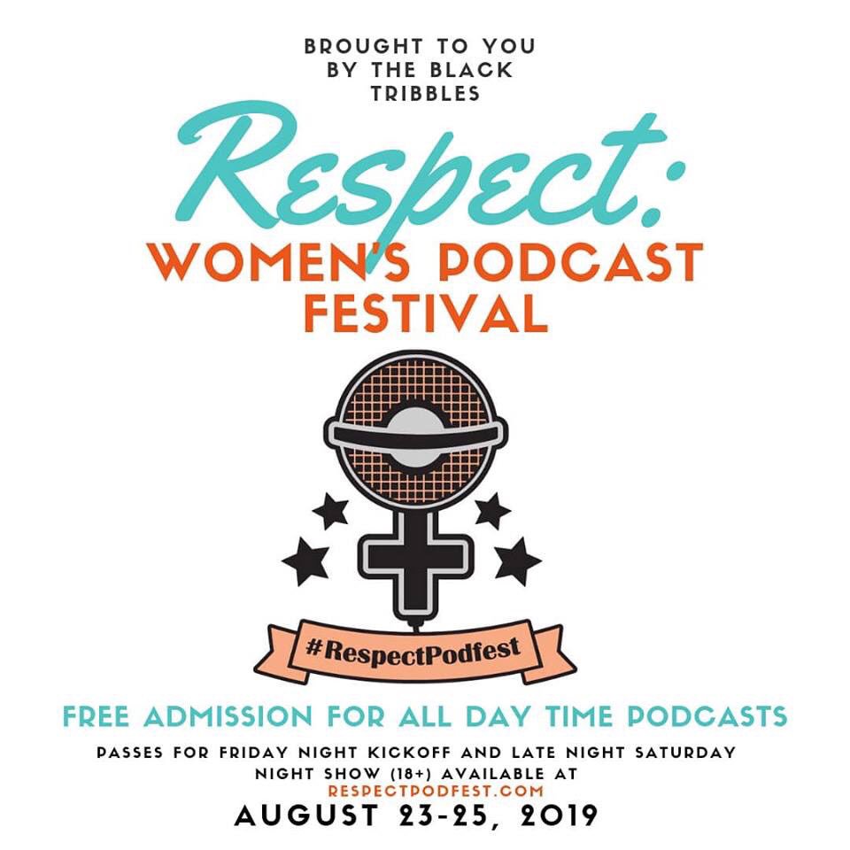 BlackTribbles's tweet photo. August 23rd – 25th the flyest & dopest podcast festival in philly debuts at @amalgamphilly. The 1st annual Respect: Woman’s Podcast Festival! Learn more at: https://t.co/dXp9zUSt3G & follow @respectpodfest for more details
#blacktribbles #women #whoruntheworld #respect #misogyNO https://t.co/vYoavDfofx