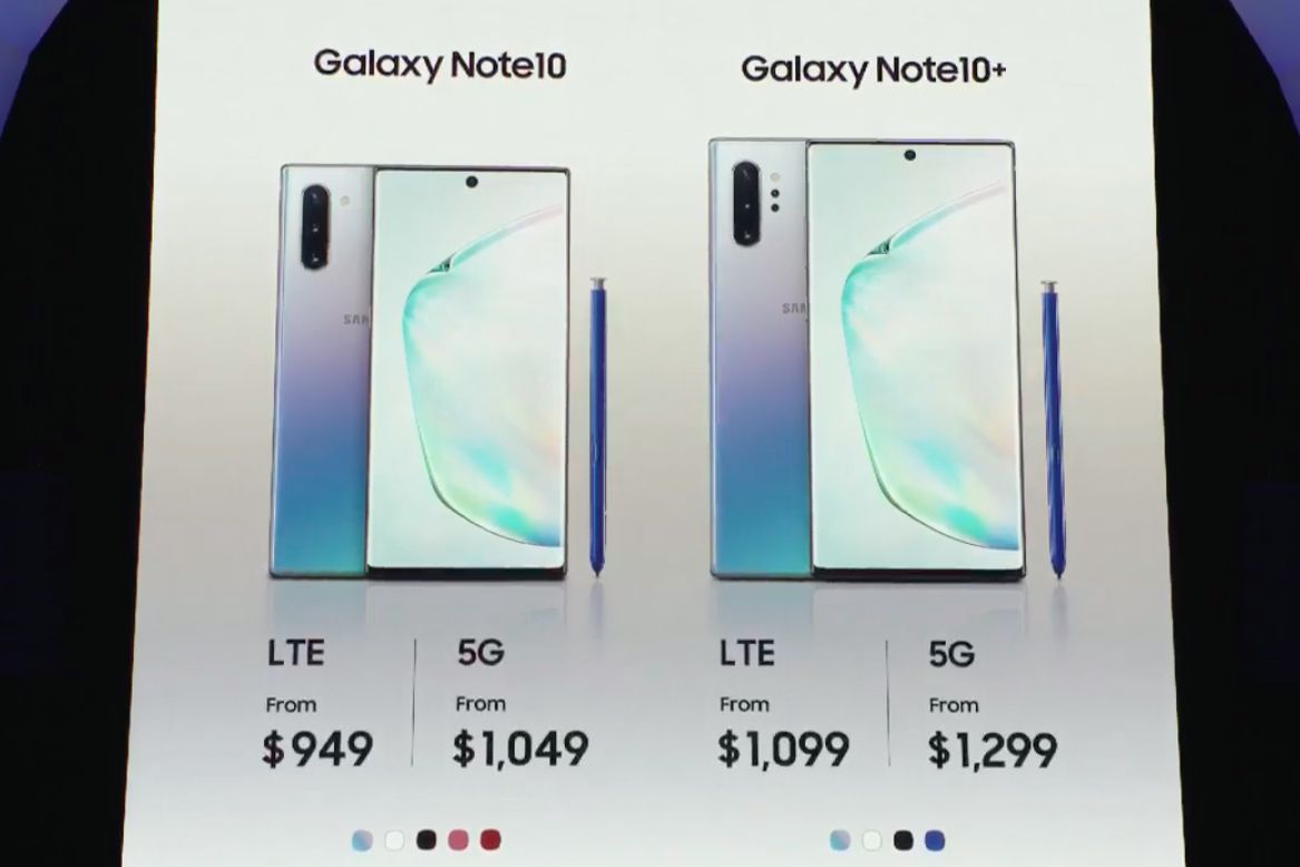A 5G version of the smaller Samsung Galaxy Note 10 exists, but isn’t coming to the US