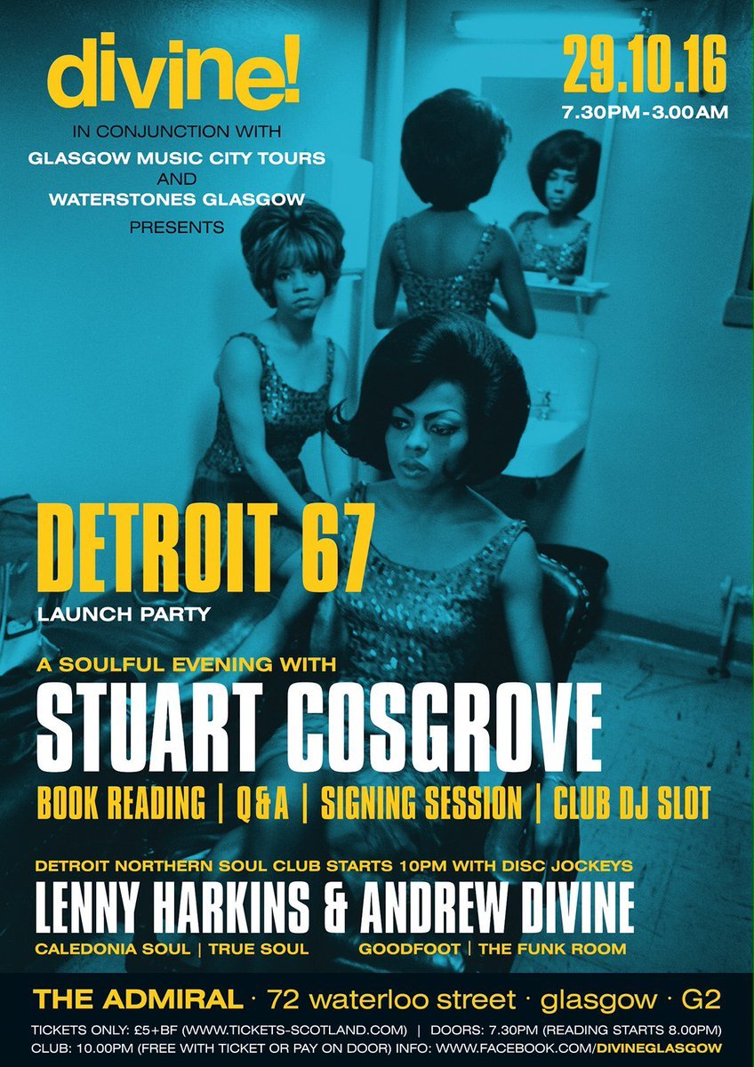 Holiday Reading.

Detroit 67: The Year That Changed Soul

Stuart Cosgrove  2016

#TheSupremes  #CindyBirdsong  #IanSinclair  #MC5

#USracism  #urbanrebellion  #AlgiersHotel  

#Detriotexceptionalism  #industrialdecay