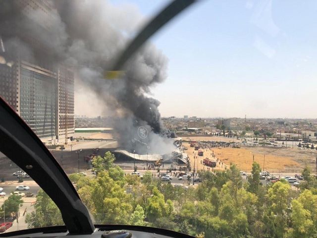 MDHelicopters's tweet photo. A few weeks ago, Kurdistan-based 7 Group was called to a fire that had erupted and spread to a nearby store in Erbil. #7group utilized one of their #MD530Fs equipped w/a #bambibucket to help suppress the #fire before it spread anywhere else. Great job fellas!
PC: Daban Anwer https://t.co/XiSFkbJx1F