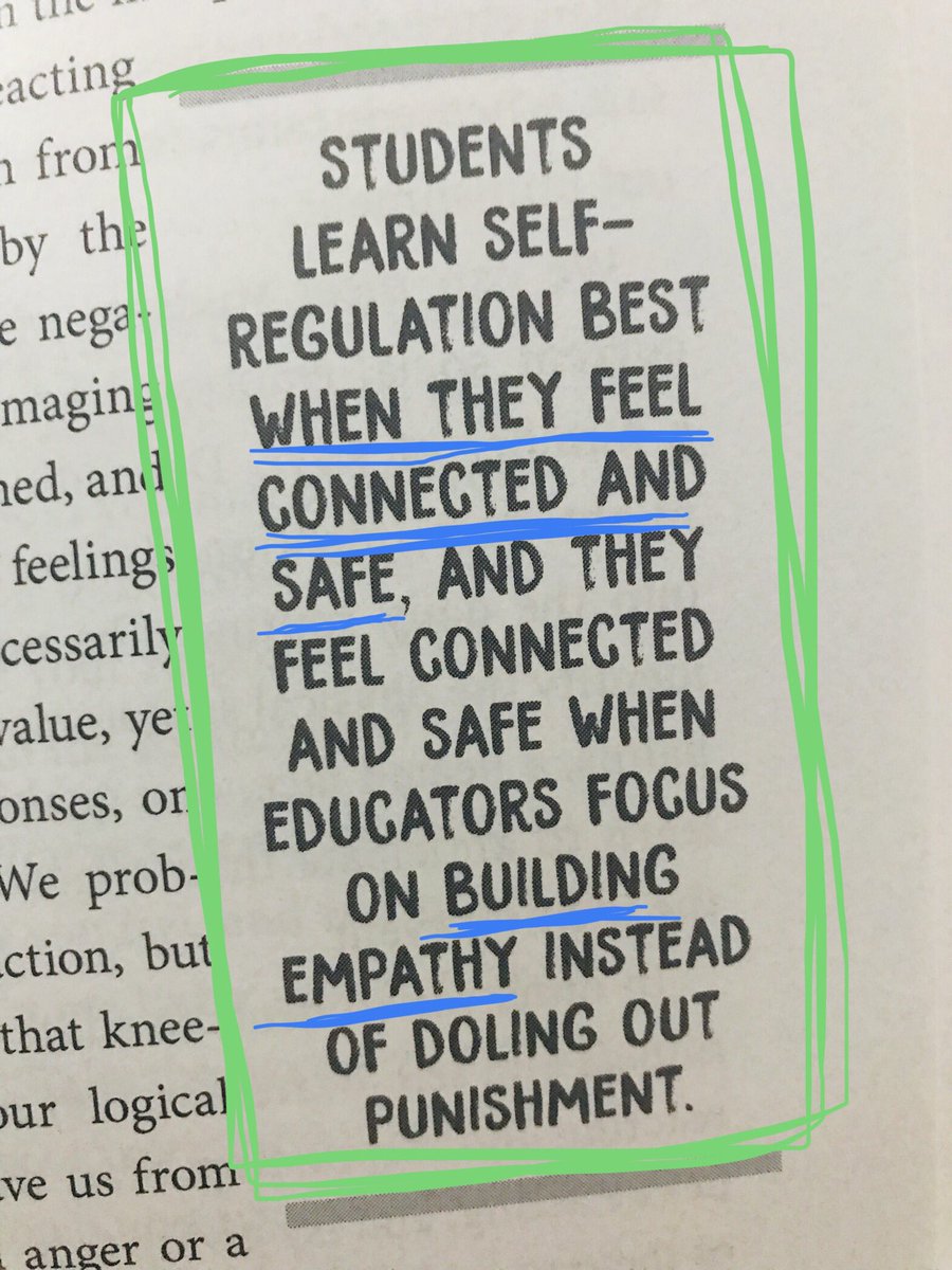 BeckyBeBright's tweet photo. Chapter 6 had a couple sections that really stood out for me! @D59SaltCreek #HackingSCDiscipline #empathy #selfregulation https://t.co/YrxmuFID6J