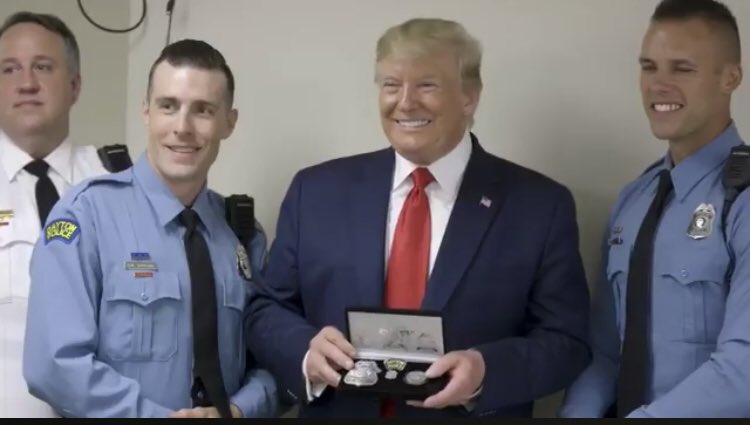 AndrewFeinberg's tweet image. I’m trying to find photos of other presidents walking around grinning after a mass shooting. I can’t.