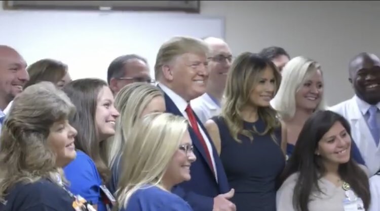 AndrewFeinberg's tweet image. I’m trying to find photos of other presidents walking around grinning after a mass shooting. I can’t.