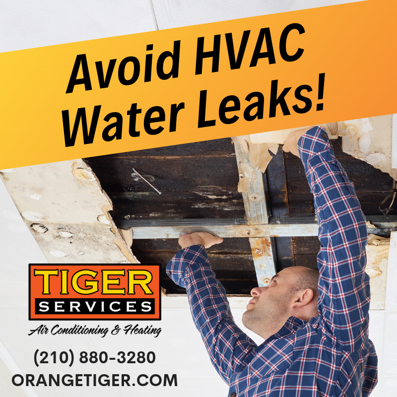 Read our blog at orangetiger.com/how-to-fix-lea… to learn what the top 3 causes are for leaking AC units, PLUS how to fix them! (210) 880-3280 #TigerServices #AC #HVAC #Maintenance #Cool #Texas #SanAntonio #Summer #Blog #HVAC #Service #SATX #Local #HowTo #Fix #LifeHack #staycool