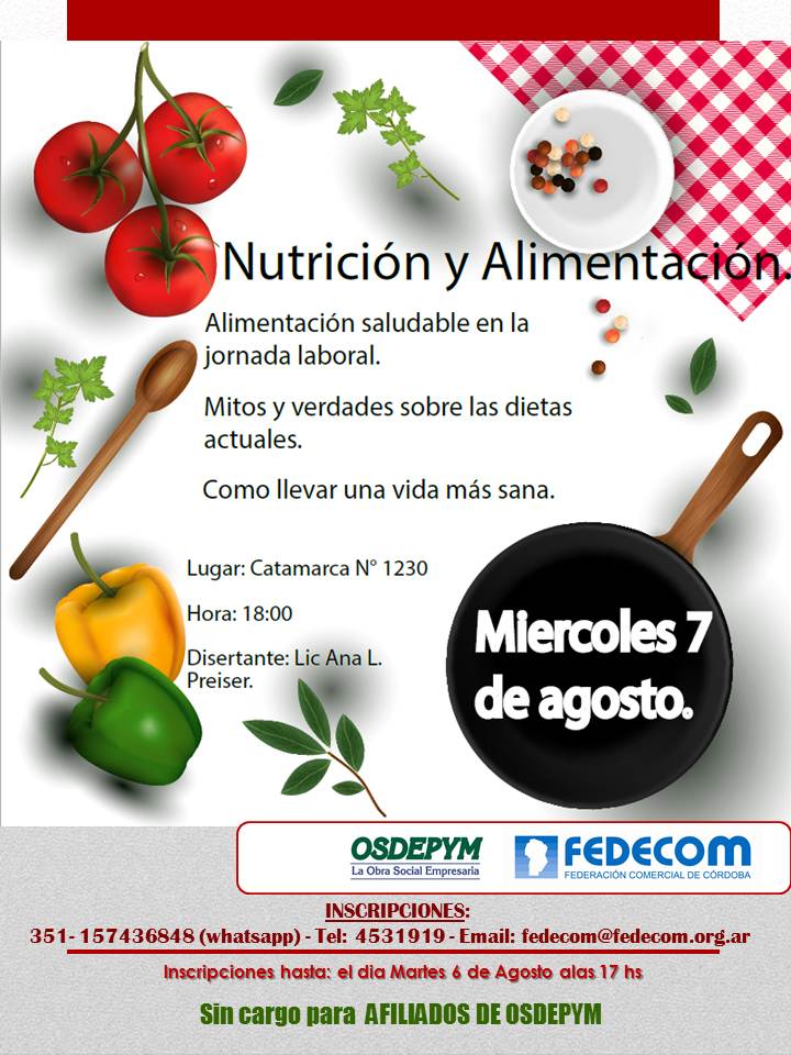 SanAlias's tweet photo. En Córdoba, con @Osdepym y con el apoyo de @FedecomCBA estamos realizando el taller sobre alimentación saludable para todos nuestros afiliados. https://t.co/zj8GV8iGIO