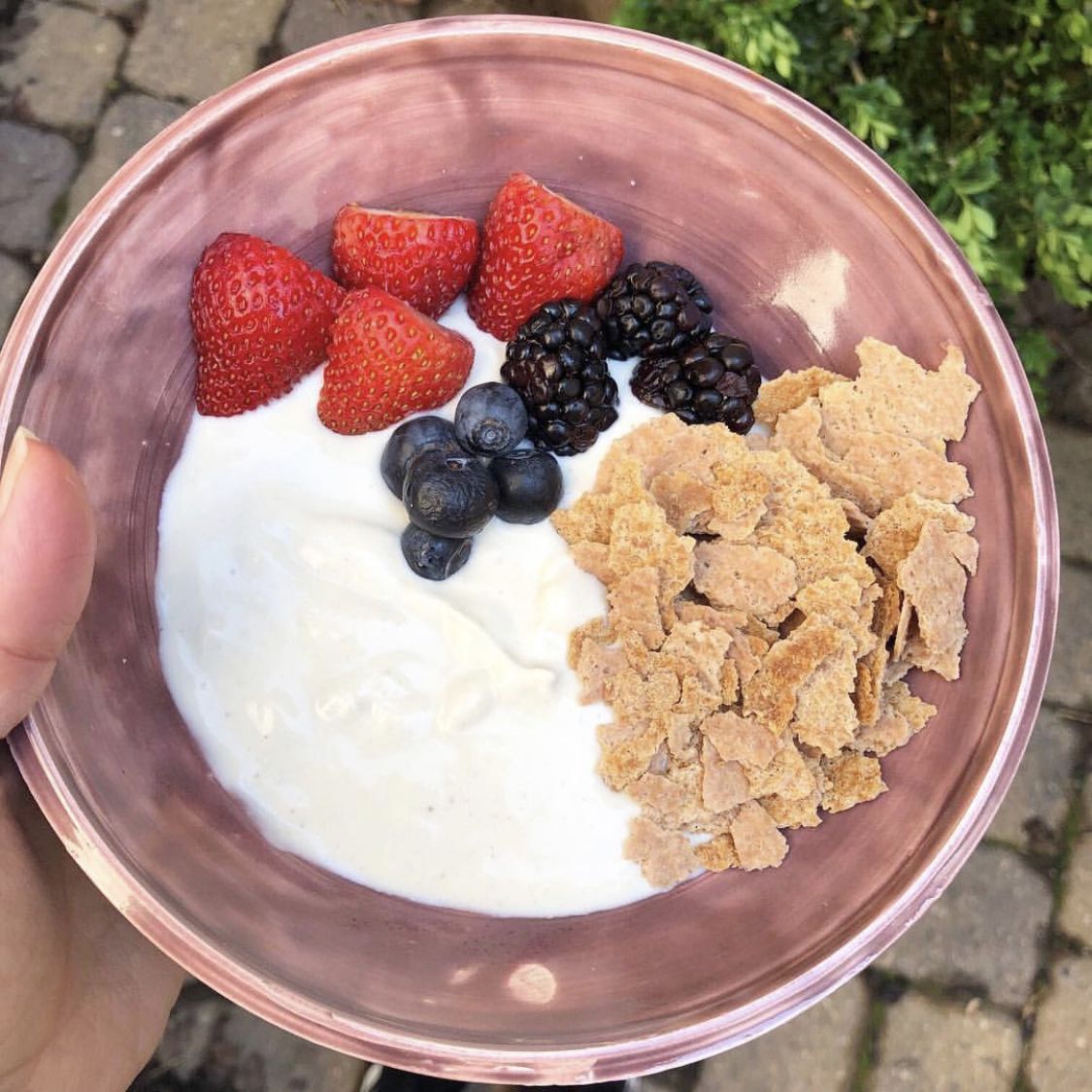 CocoByNUCO's tweet photo. Keeping breakfast simple this morning with @easyrealfood's creamy, sweet berries &amp; yogurt bowl 😋Top with our Coconut Crunch Cereal for that perfect morning crunch 🙌@lovvelavva plain #dairyfree and #plantbased yogurt! #cocobynuco #nucocrunch #coconutcrunch #coconutcrunchcereal https://t.co/NzuTYOehJ6
