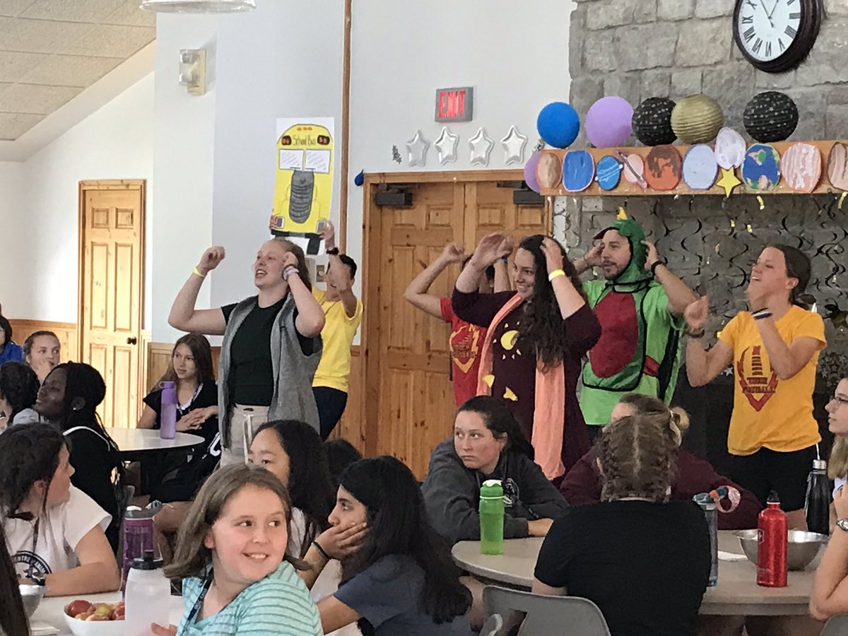 OELC's tweet photo. The Magic School Bus rides again at Intermediate School Leadership.....entertaining and educational.  #OELC #TransformationalExperiences #BestWeekOfSummer https://t.co/Df3pIZhTZN