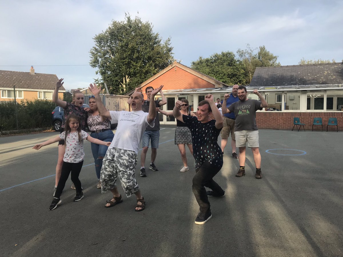 NewtownMTC's tweet photo. when it’s hot, we rehearse outside 🤣 #NMTCchitty https://t.co/OxGPzzPLl2