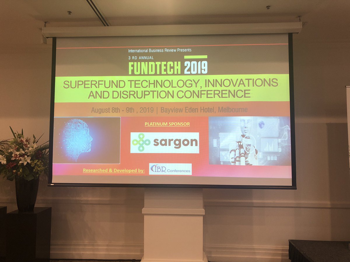 stephenhuppert's tweet photo. All set for chairing two days of #superannuation technology, innovations and disruption at @IBRConference FundTech 2029 #fundtech19 https://t.co/0li8OdEgCF