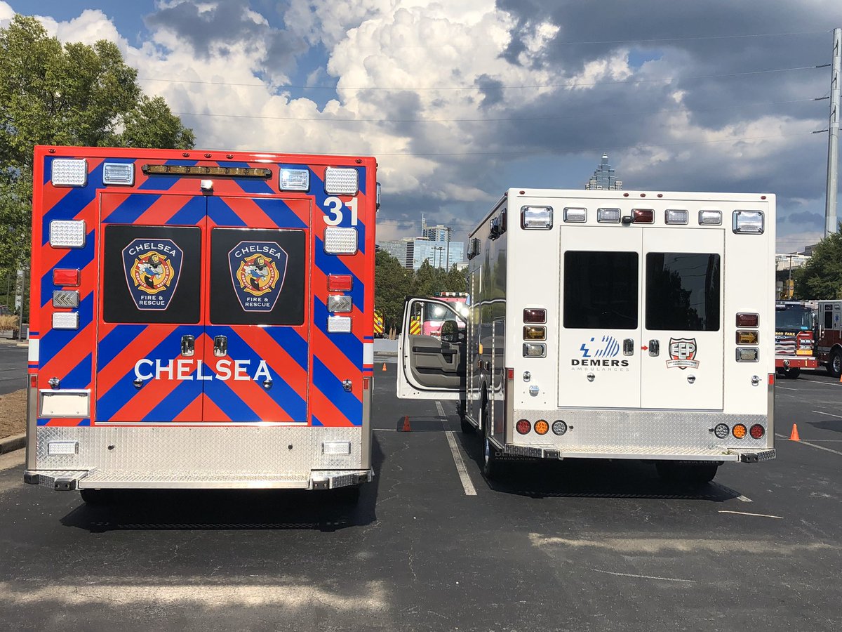 DemersAmbulance's tweet photo. We are ready for @IAFC  @FireRescueIntl in ATL! See you there! #DemersAmbulances #TeamDemers #Iafc #FRI2019 https://t.co/HlT0D4Io6f