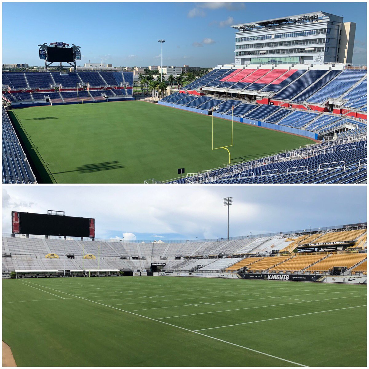 ScottSmithFOX13's tweet photo. Join me at 7:15 for our Facebook live , recapping day 3 of the #CollegeCaravan at #FAU & #UCF. Donโt miss our bonus content with #Bucs legend Monte Kiffin! https://t.co/7nSwZzM4nz