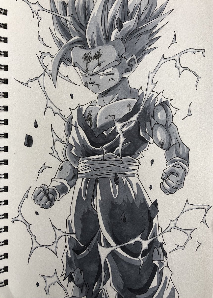 ドラゴンボール スーパーサイヤ人2 孫悟飯 過去絵です今年のgwの時のです ドラゴンボ Lichtリヒトの漫画