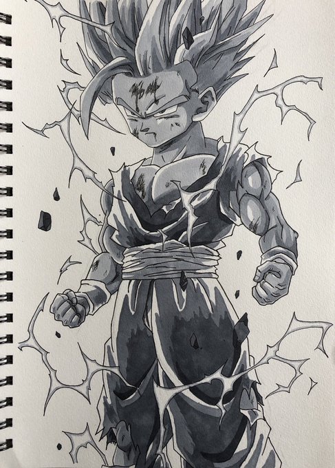 スーパーサイヤ人2 孫悟飯
過去絵です今年のGWの時のです^_^

#ドラゴンボール    #孫悟飯    #模写
#絵描きさんと繋がりたい 
