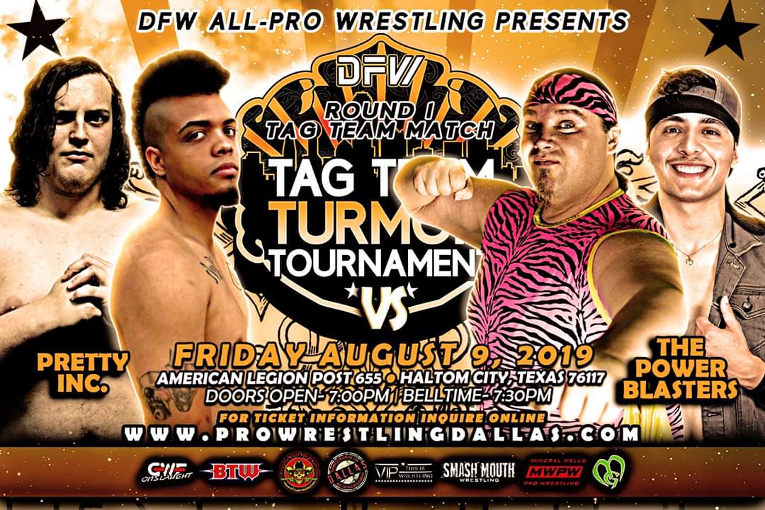DFW_ALL_PRO's tweet photo. Jay Asce and Scotty Blastermaster have battled it out for well over a year for the GWF Texas Championship.  They will now square off in the first round of the Turmoil Tag Team Tournament, as Pretty Inc take on the newly formed  PowerBlasters comprised of Scotty and Eddie Martinez https://t.co/dfEfhRooU1