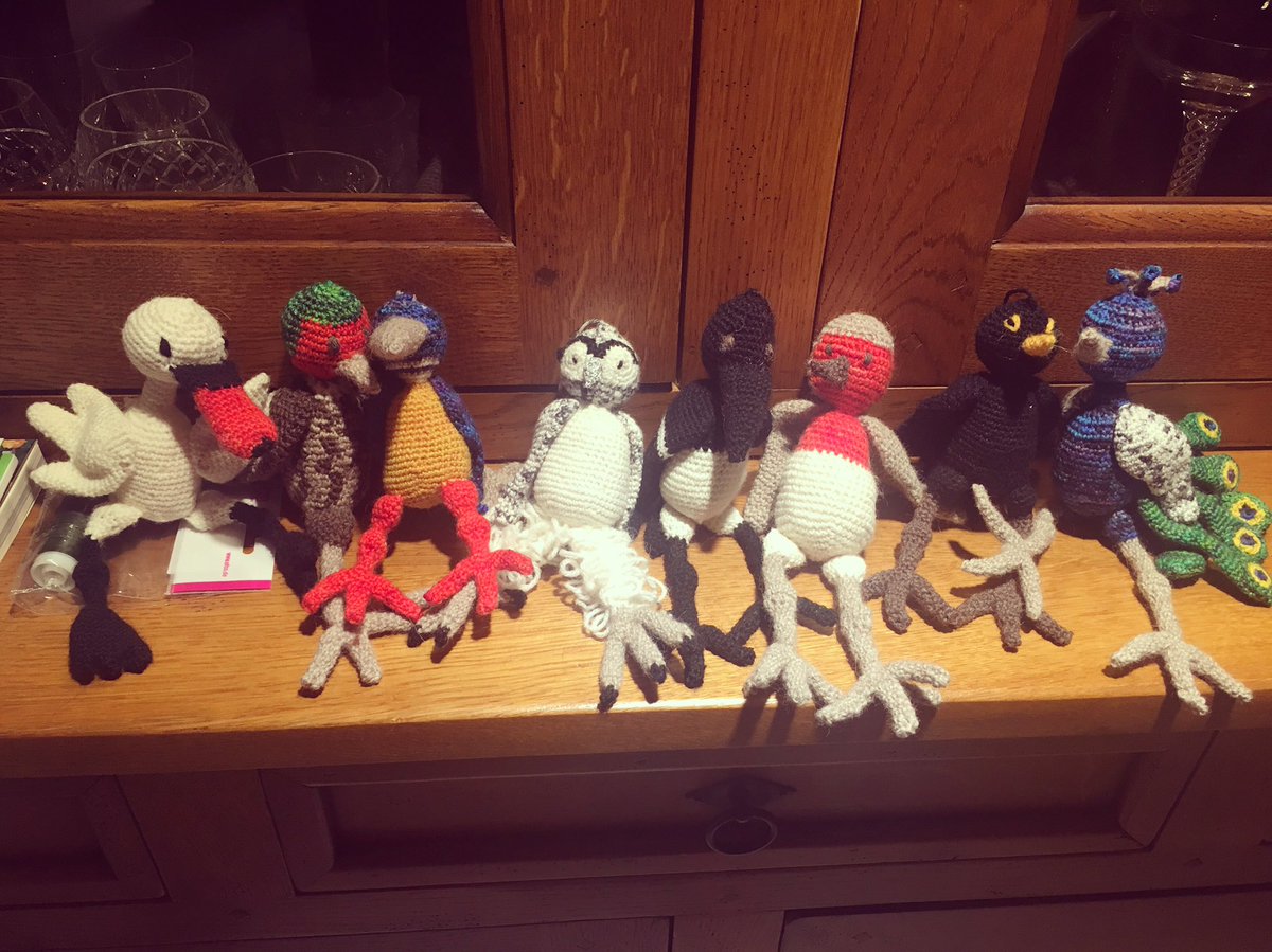 Normally use Twitter for rugby chat but quick bragging #crochet photo - I’m really good at making birds #coreskill #nichetalent